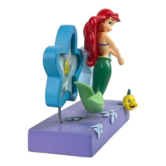 Disney Princess ARIEL PHOTO FRAME FIGURINE 5" Sebastian Lobster Flounder Fish - Picture 4 of 8